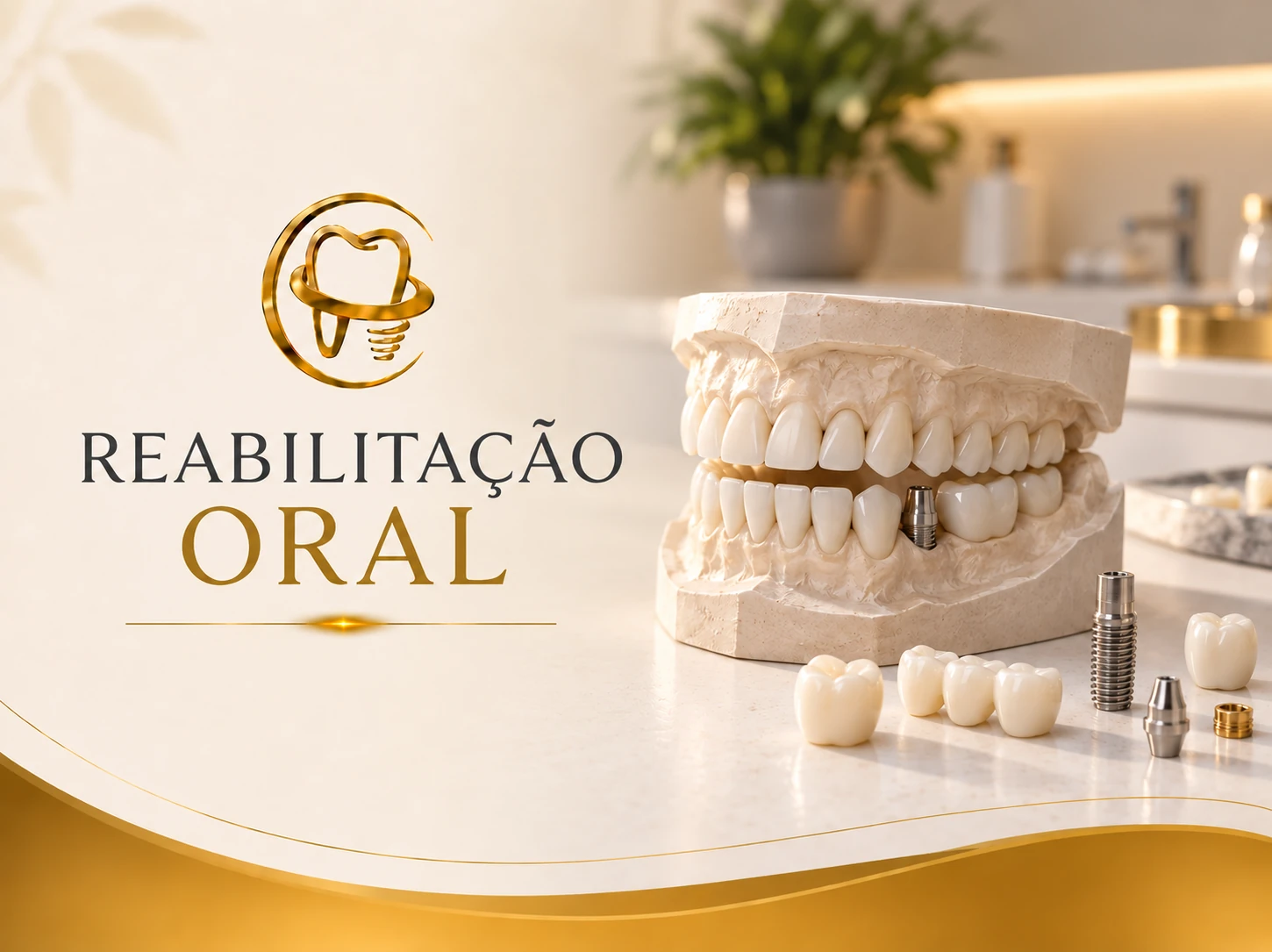 Representação de Reabilitação Oral na Odonto Plenna em Florianópolis